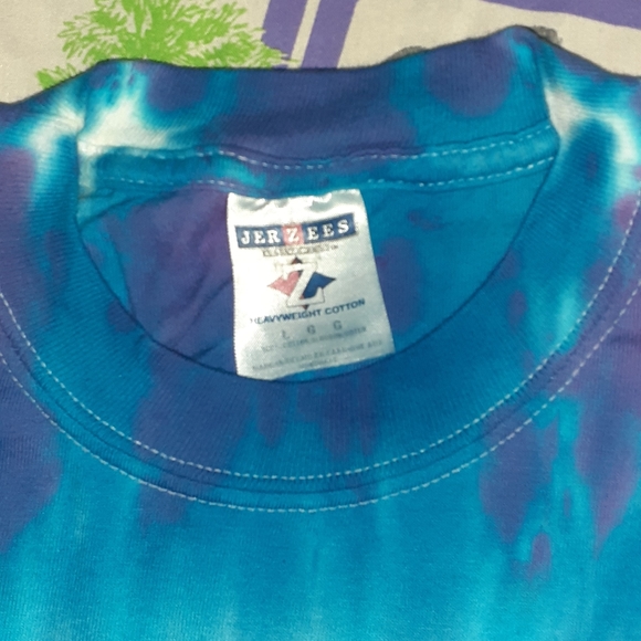 90s Ashbury Haight San Francisco California Psychedelic Hippie Tie Dye Shirt - Picture 5 of 7